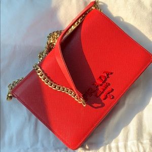 Prada saffiano leather shoulder bag